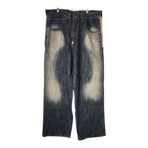 Vintage Delf Jeans Baggy Mens 36x32 Blue Skater Wide Leg Y2K Hip Hop JNCO Style